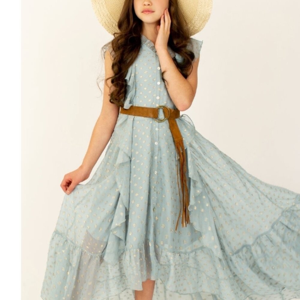 Joyfolie Cassie Dress 14y EUC in Blue